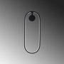 Opviq Can - 13556 Lámpara de pared negra de metal